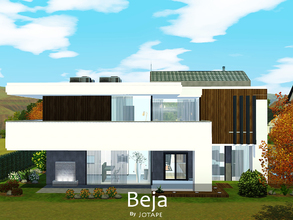 Sims 3 — Beja by -Jotape- — Beja is a minimalist and modern house. This house is equipped with central heating. Features