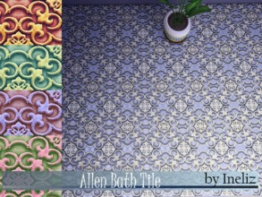 Sims 4 — Allen Bath Tile by Ineliz — A set of elegant bathroom floors textures. Comes in 5 colors, enjoy!