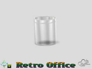 Sims 4 — Retro Office Glas Empty by BuffSumm — Traveling back in time... Retro Office... Stylish, Colorful, Retro :)