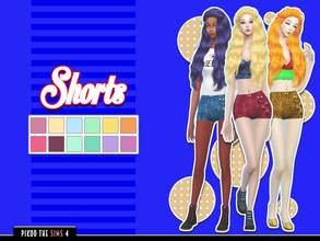 Sims 4 — [TS4]_PikooFemPants02 by pikoo — Shorts for your female sims 4 resident. Hope you guys love it. Please dont