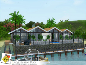 Sims 3 — Laquemin Rax by Onyxium — On the first floor: Living Room | Dining Room | Kitchen | Bathroom | Adult Bedroom