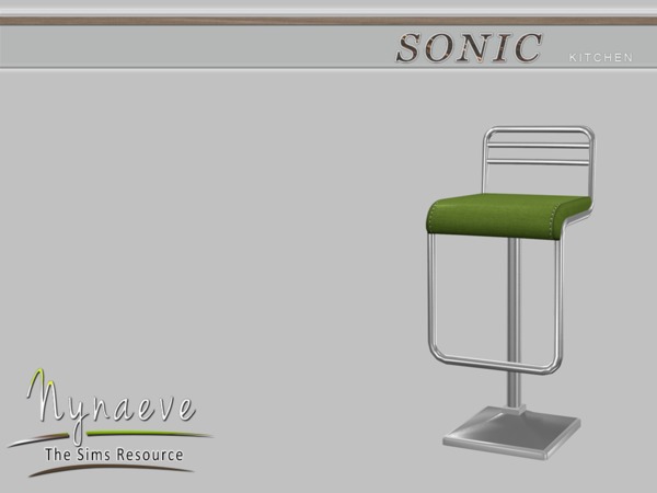 Sims 4 — Sonic Bar Stool by NynaeveDesign — Sonic Kitchen - Bar Stool Located in Comfort - Miscellaneous Price: 500