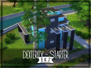 Sims 4 — ekj - Dexterity (Starter) by elliskane3 — This nebulous, ultramodern property boasts opulence with its plentiful