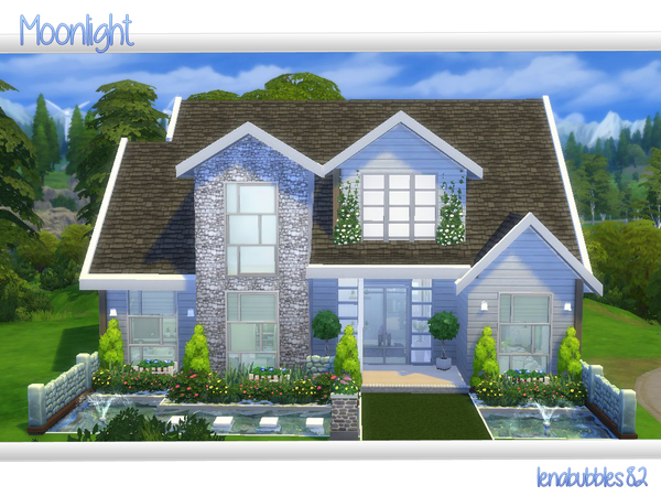Sims 4 — Moonlight by LenaSimsHomes — Lovely family one storey home ideally for a small family Inside has: 1 Bathroom I