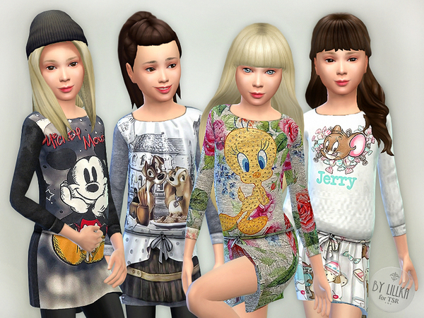 Sims 4 — Designer Dresses Collection P16 by lillka — Designer Dresses Collection P16 New item / 4 styles I hope you like