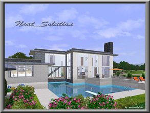 Sims 3 — Neat_Solution by matomibotaki — Modern and luxury family home with light-flooded rooms and much space to live
