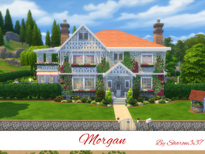 Sims 4 — Morgan by sharon337 — Morgan is a Family home built on a 64 x 64 lot in Windenburg. It has 4 bedrooms (1 Adults
