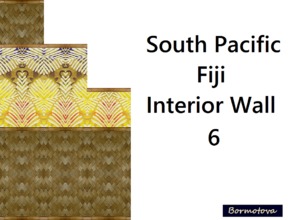 Sims 4 — South Pacific Fiji Walls 6 by abormotova2 — From South Pacific Fiji Walls Set, of 15 walls containing of styles
