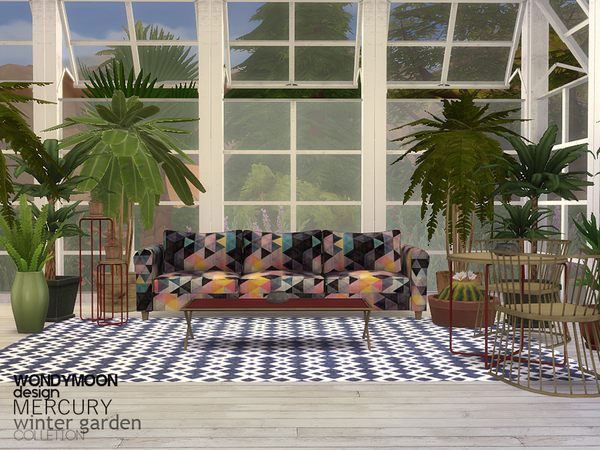 Sims 4 — Mercury Winter Garden by wondymoon — - Mercury Winter Garden SOFA UPDATED 01-07-18 - Wondymoon|TSR -