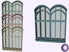 Sims 4 — Angelic Middle Double Window Country Recolor by D2Diamond — Middle height double window, takes up two tiles.