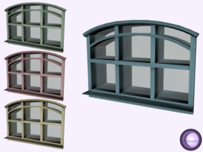 Sims 4 — Angelic Private Window 2x1 Country Recolor by D2Diamond — Private height window, takes up two tiles. Comes in
