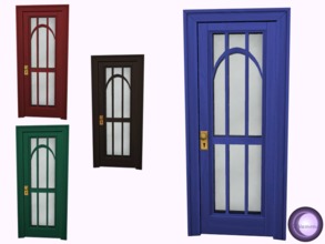 Sims 4 — Angelic Back/Side Door 2x1 Royal Recolor by D2Diamond — Back or side door, takes up two tiles. Comes in four