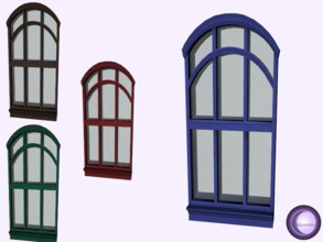 Sims 4 — Angelic Middle Window 2x1 Royal Recolor by D2Diamond — Middle height window, takes up two tiles. Comes in four