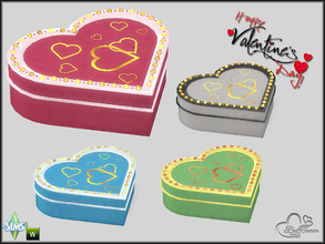 Sims 4 — Valentine Love Heart Box by BuffSumm — May this Valentine bless you with the cupid of love and warmth of