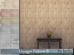 Sims 4 — Voyager Pattern B by Ineliz — A set of seamless dirty thread wallpapers. Comes in 5 colors.