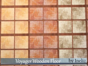 Sims 4 — Voyager Wooden Floor by Ineliz — A set of dusty wooden floors. Comes in 3 colors.