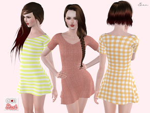 Sims 3 — Sun Dress by Nisuki — A short dress good for on a summery day! This is the sun dress from my first collection