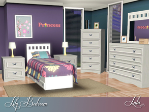Sims 3 — Lily Bedroom by Lulu265 — The Lily Bedrooms clean lines and versatile finish complement virtually every style of