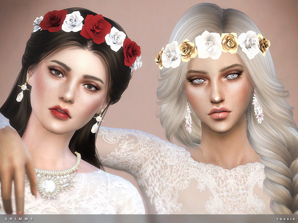 Sims 4 — toksik - Shimmy Headband by toksik — - 2 versions - Under Hats - 5 colours Enjoy^^