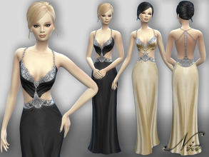 Sims 4 — Evening Gown by Nia — Evening Gown *7 Color Options *Formal, Party