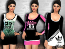 Sims 4 — Ladies Casual Sporting Dresses by saliwa — Item is coming with 10 different designs in 1 package. Design by