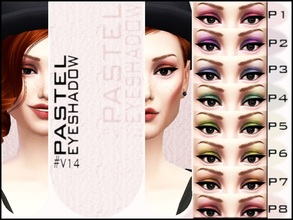 Sims 4 — V | 14 | Pastel Eyeshadow by vidia — 8 Pastel Eyeshadow :) I hope you like it