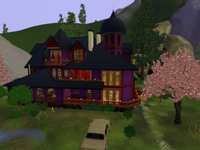 Sims 3 —  by KaMiojo_ — This house was built with a Victorian style and Steampunk decor. It has three floors, four