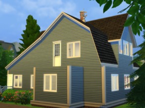 Sims 4 —  by MadesiMarsh — A Swedish single-family house ideally located on the outskirts of town or deep in the woods.