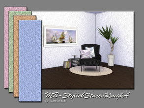 Sims 4 — MB-StylishStuccoRoughA. by matomibotaki — MB-StylishStuccoRoughA, wall with rough painted structure, comes in 5