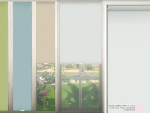 Sims 4 — Custom Roll Shades Tall by DOT — Custom Roll Shades Tall. Contemporary and Traditional Spring Loaded Roll