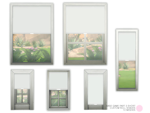 Sims 4 — Custom Roll Shade Short Set by DOT — Custom Roll Shades Short. Contemporary and Traditional Spring Loaded Roll