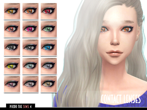 Sims 4 — [TS4]_PikooEyes17 by pikoo — Contact lenses for your sims 4 resident. Hope you guys love it. Please dont