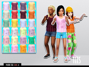 Sims 4 — [TS4]_PikooFemTop26 by pikoo — Lovely tees for childs. Hope you guys love it. Please dont re-upload it