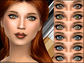 Sims 4 — Maple Eyeset. by joannebernice — 6 Common eye colours Made from photo material Added sclera to add realism Non