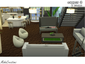 Sims 4 — Carpet 2 by MahoCreations — this set comes with 4 colors and nice texture basegame