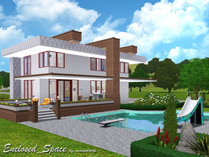 Sims 3 — Enclosed_Space by matomibotaki — Modern and luxury family home with stylish and neat ambience. The straight and