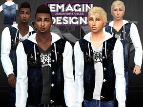 Sims 4 — 4 Men True Religion Jacket / Hoodies by emagin3602 — Designed by Emagin Designs