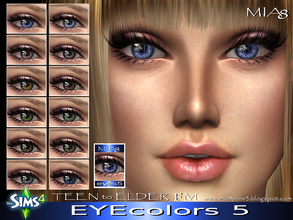 Sims 4 — EYES 5 by Mia8 by mia84 — Lenses for men and women. 12 color Teen to Elder Lenses are in the section of the