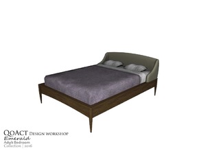 Sims 3 — Emerald Bed by QoAct — Part of the Emerald Adult Bedroom QoAct Design Workshop | 2016 Bedroom Collection Price: