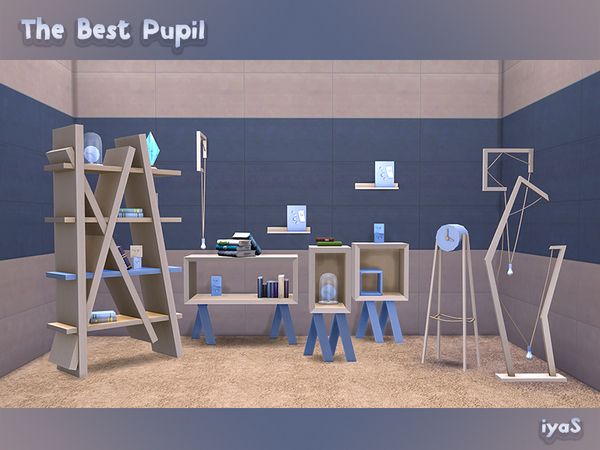Sims 4 — The Best Pupil by soloriya — Simple and original furniture set, created specially for your smart kids. Has 10