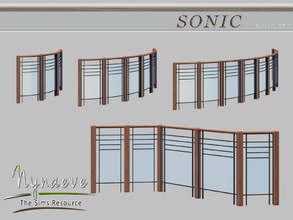 Sims 4 — Sonic Fence by NynaeveDesign — Sonic Build Set - Fence Located in Build - Fences Price: 106 Tiles: 1x1 Color