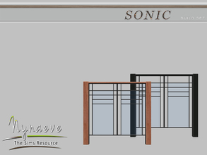 Sims 4 — Sonic Gate by NynaeveDesign — Sonic Build Set - Gate Located in Build - Gates Price: 106 Tiles: 1x1 Color