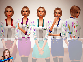 Sims 4 — Sims Series Jacket - Get Together needed by SIMSCREATIONS13 — The sims, sims 2, sims 3 and sims 4 are written on