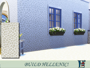Sims 4 — Hellenic wall C by evi — One of a set of five hellenic walls