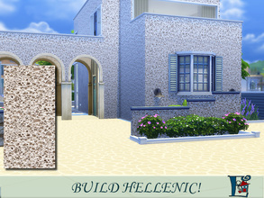 Sims 4 — Hellenic wall D by evi — One of a set of five hellenic walls
