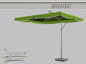 Sims 3 — Sonic Patio Umbrella by NynaeveDesign — Sonic Patio - Umbrella Located in Decor - Miscellaneous Price: 300