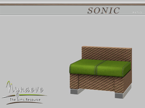 Sims 3 — Patio Chair by NynaeveDesign — Sonic Patio - Patio Chair Located in Comfort - Miscellaneous Comfort Price: 450