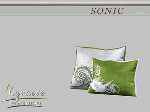 Sims 3 — Sonic Lounge Chair Pillow by NynaeveDesign — Sonic Patio - Lounge Chair Pillow Located in Decor - Rugs Price: 51