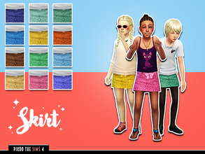 Sims 4 — [TS4]_PikooSkirt03 by pikoo — Skirts for your female child resident. Hope you guys love it. Please dont