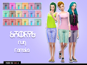Sims 4 — [TS4]_PikooFemPants04 by pikoo — Shorts for your female sims 4 resident. Hope you guys love it. Please dont